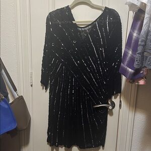 Parker Black Sequin Dress